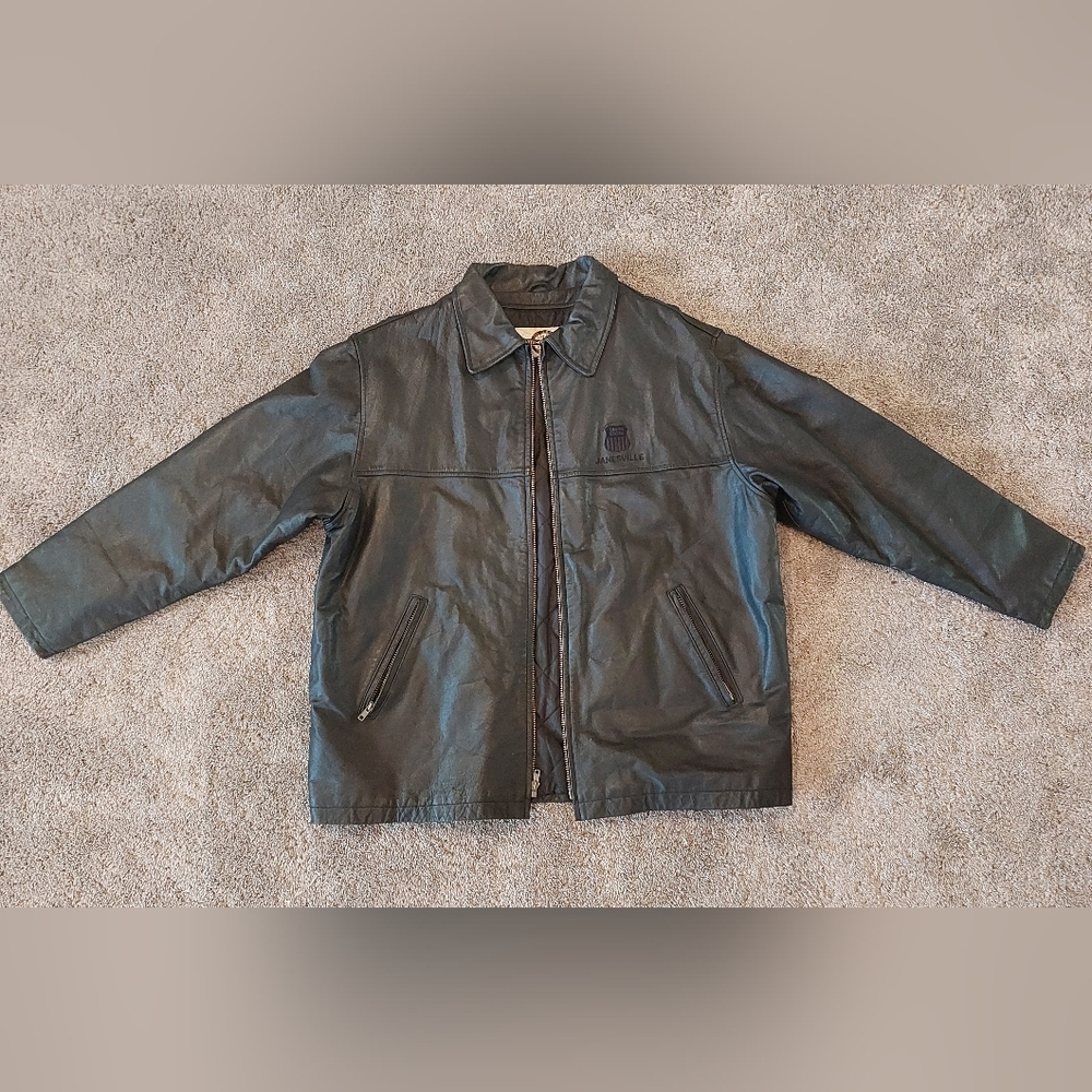 North End All Climate Men's Black Leather Performance Jacket